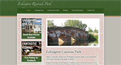 Desktop Screenshot of eckingtoncaravanpark.co.uk