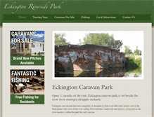Tablet Screenshot of eckingtoncaravanpark.co.uk